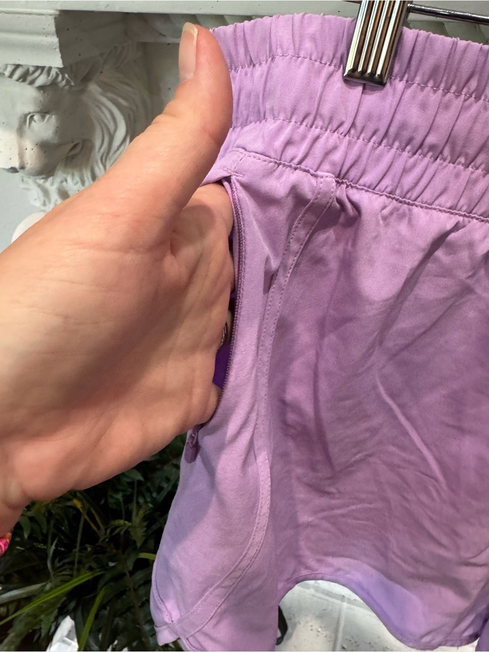 Avia Lavender Athletic Running Shorts - Picture 3 of 7